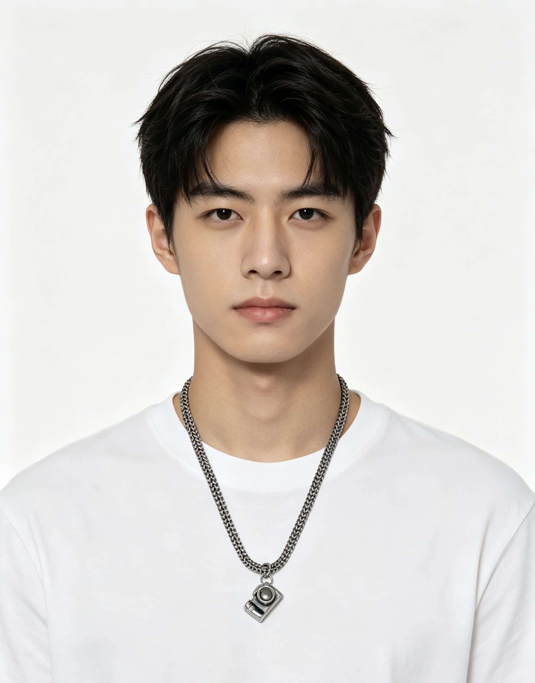Chrome Hearts Silver Camera Pendant Necklace